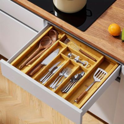 Range couverts tiroir - En bambou - Cuisitrucs