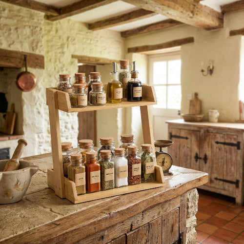 range epice bois rustique