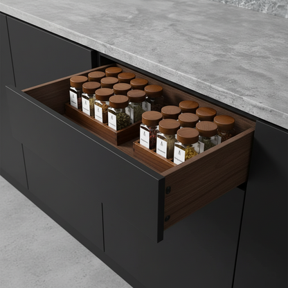 range epices tiroir pots