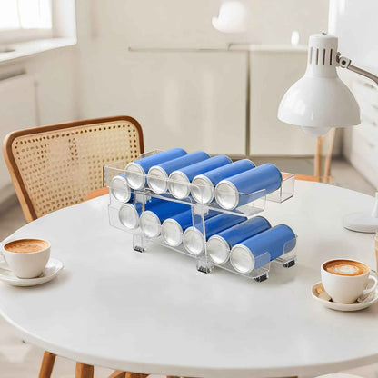 rangement canette frigo avec roulement