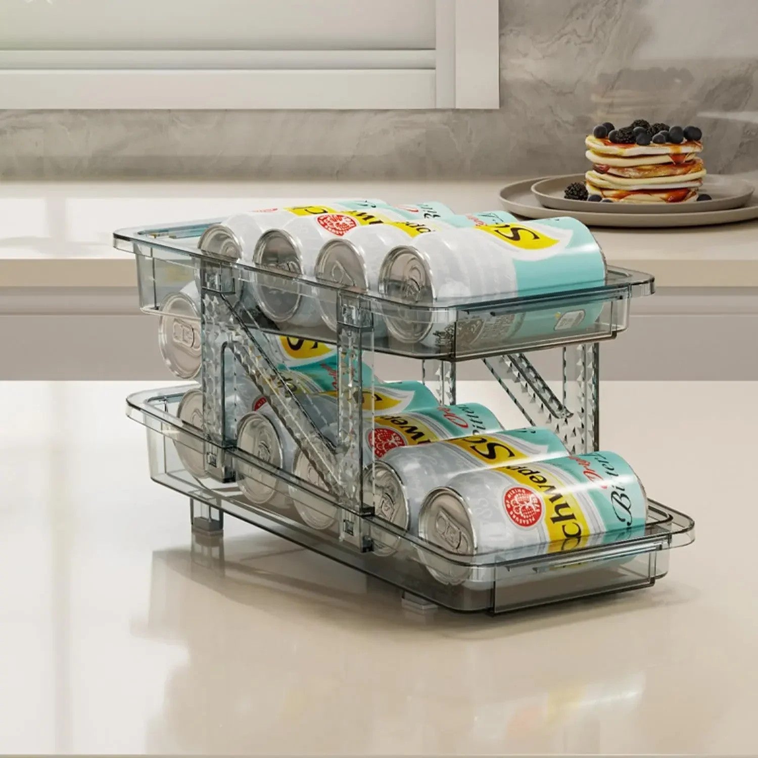 rangement canette frigo esthetique