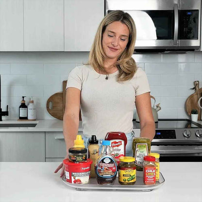 rangement canette frigo plateau