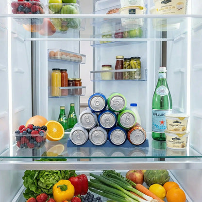 rangement canette frigo