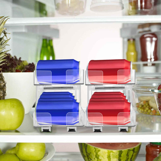 rangement canette frigo