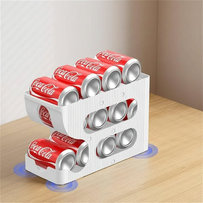 rangement canettes frigo de cuisine