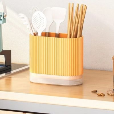 rangement couvert orange