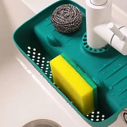 rangement cuisine porte eponges évier avec drain