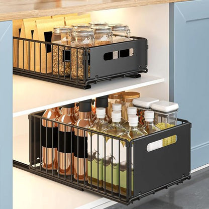 rangement cuisine pratique coulissant
