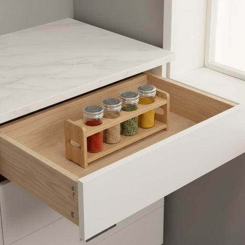 rangement epice tiroir pour quatre pots