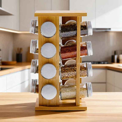 rangement epices bois esthetique