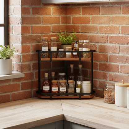 rangement epices bois rustique