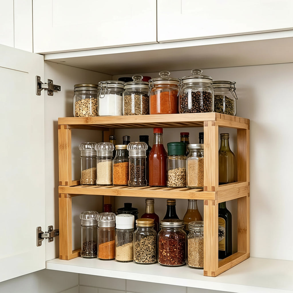 rangement epices bois
