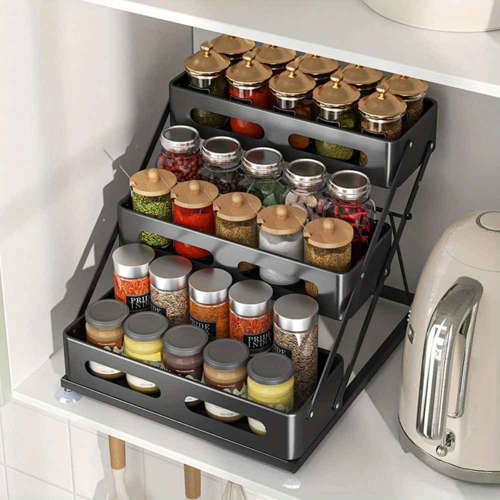 rangement epices tiroir en metal