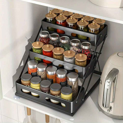 rangement epices tiroir en metal