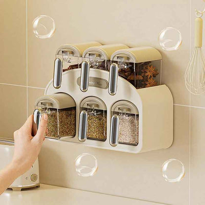 rangement epices tiroirs avec pots