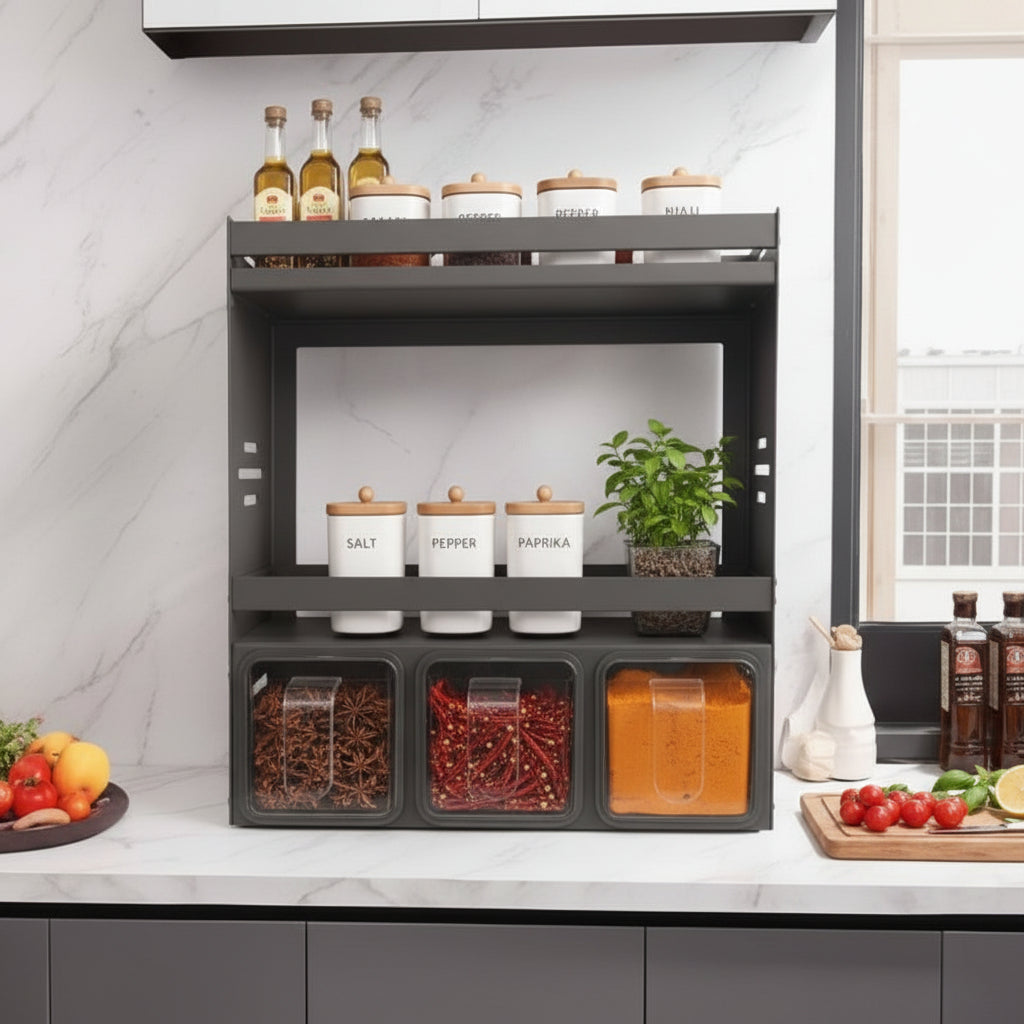 rangement epices tiroirs de style