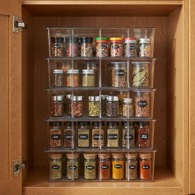 rangement epices tiroirs et placard