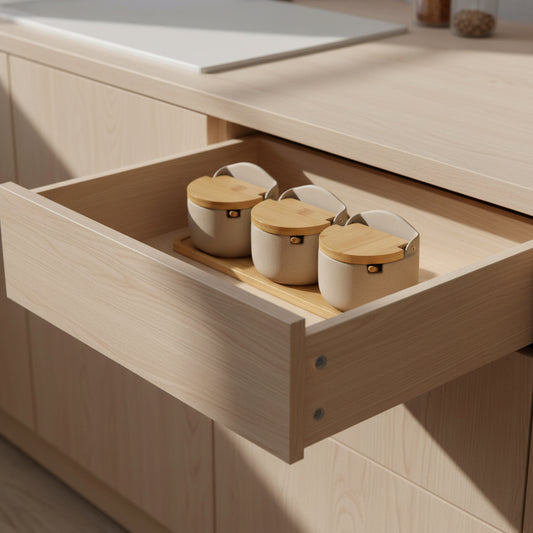 rangement epices tiroirs pots