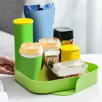 rangement epices tiroirs vert rotatif