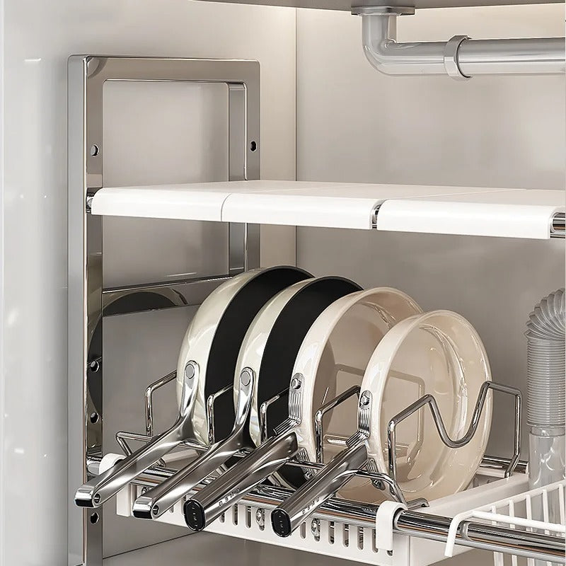 rangement evier esthetique