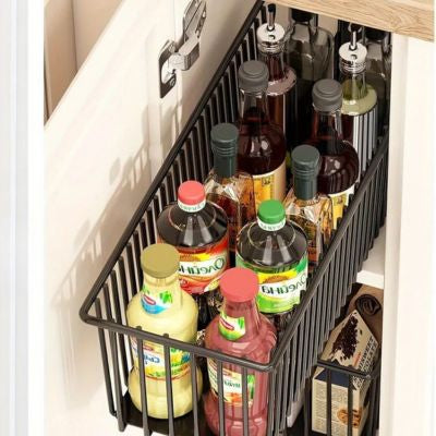 rangement evier noir