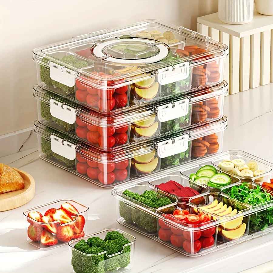rangement frigo avec compartiments