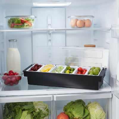 rangement frigo avec compartiments