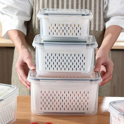 rangement frigo boite lot de trois