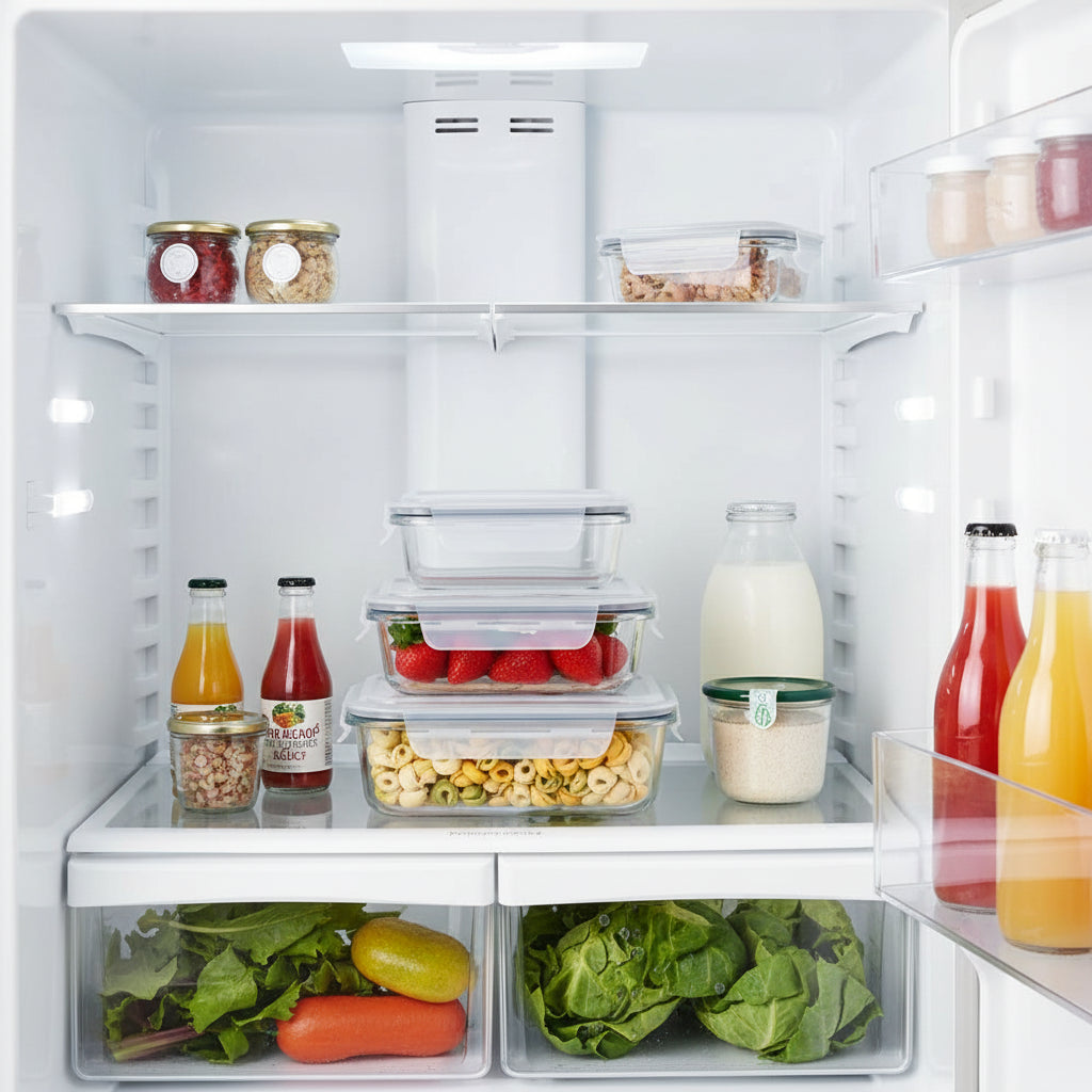 rangement frigo empilables