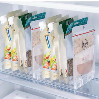 rangement frigo transparent double