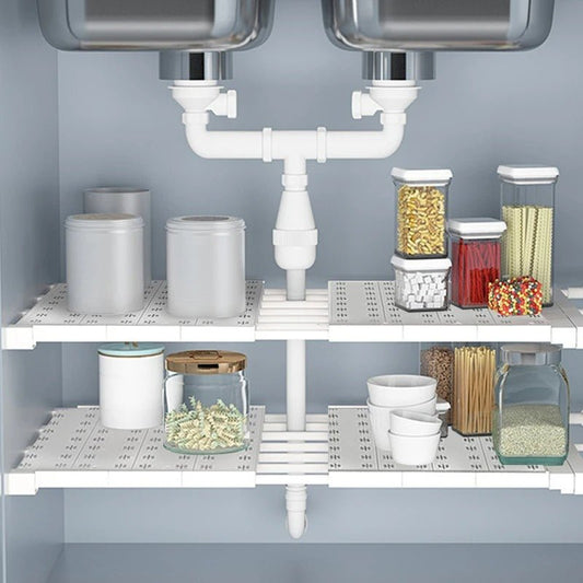 rangement sous evier ajustable