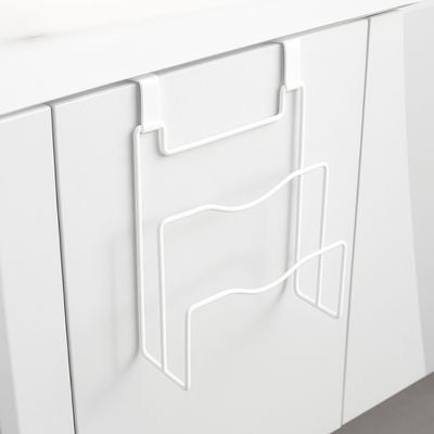 rangement sous evier blanc