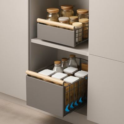 rangement sous evier coulissant