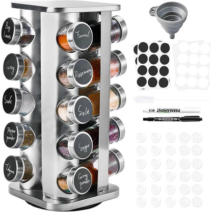 support a epices en acier inoxydable