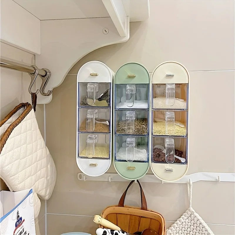 support epice tiroir mural