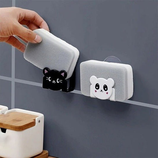support eponge evier ventouse pratique